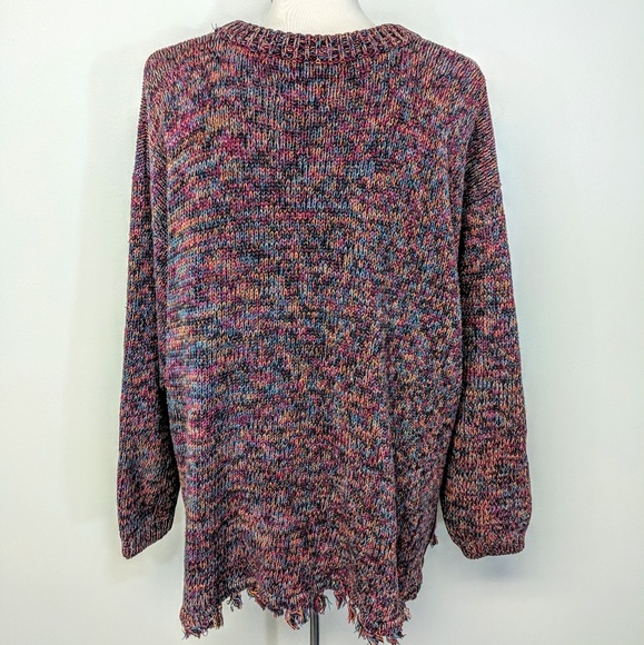 Multicolor Geometric Pattern Sweater - Picture 2 of 8